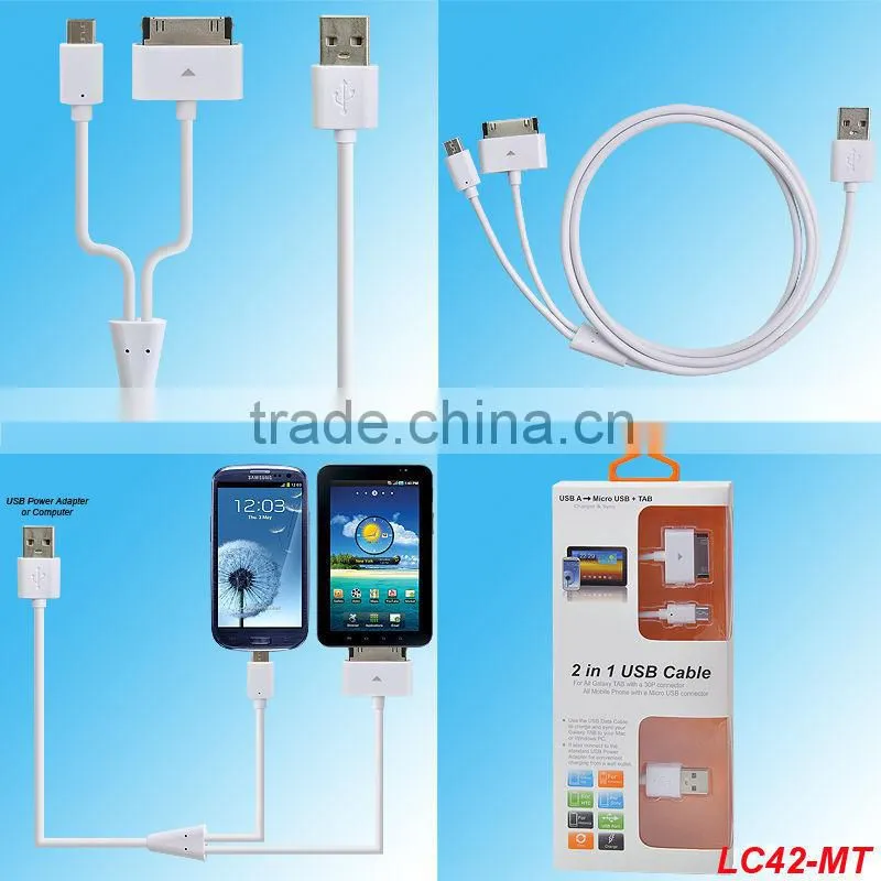 For Tab and Micro connector usb cable