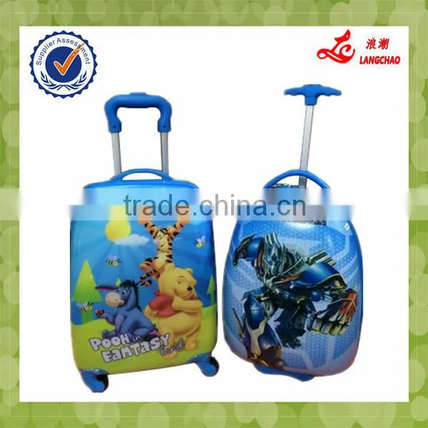 Hot Selling ABS With Wheels Printed Different Pictures Kids Cute Luggage