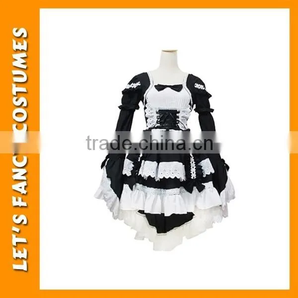 PGWC2279 High quality new lolita maid dress waitress uniform costume black anime cosplay halloween costume sexy