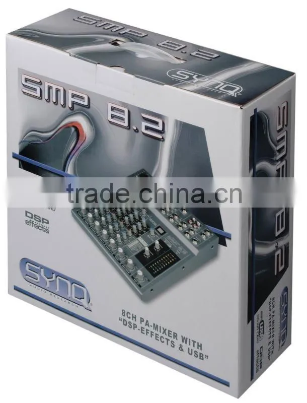 PA Mixing Console With DSP Effect and USB In/Out with PC Recording