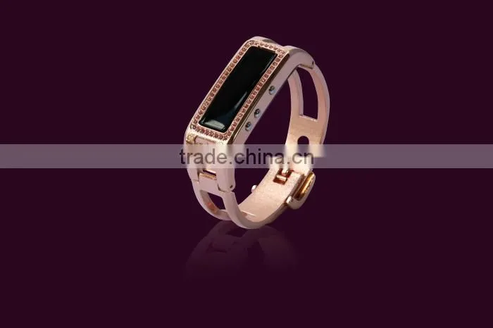 new product rose gold bluetooth led display health care smart watch with sleep minitor , pedometer for couples