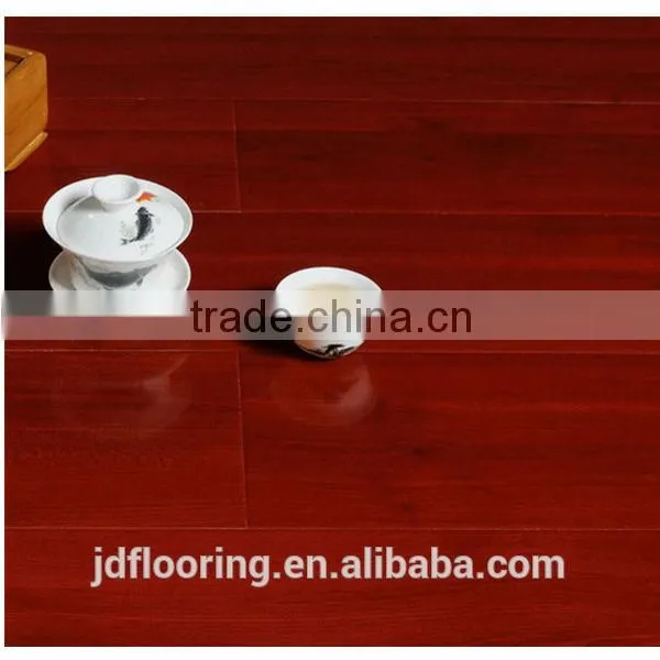 12mm / 8mm china hdf red color laminate flooring