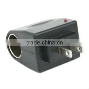 Universal AC to DC Car Cigarette Lighter Socket Adapter (US Plug)