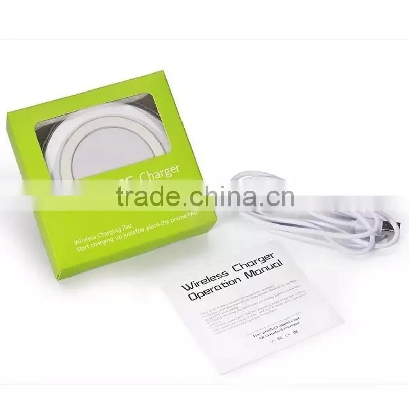Qi Wireless charger Genuine charging PAD for samsung galaxy s6 edge, DC5V wireless charger for Samsung Galaxy S6 S6 Edge note 5