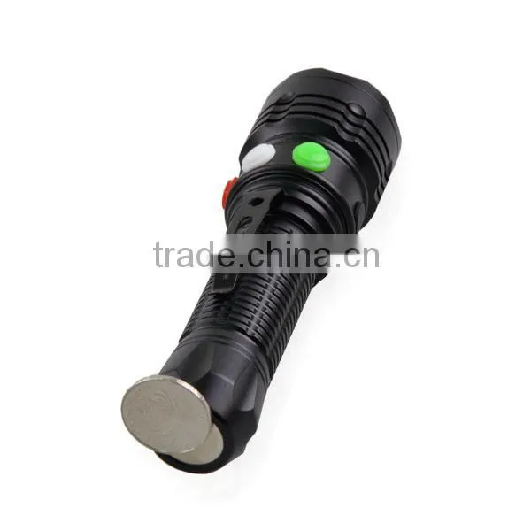 Rechargeable Signal LED Flashlight / Traffic LED Flashlight Rechargeable With Clip