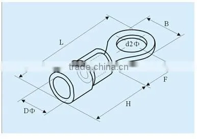 RV series auto ring terminal with CE ROHS