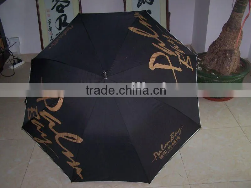 high quality promotional aluminum golf pongee umbrella