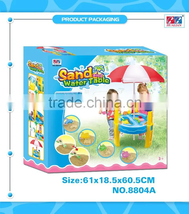 Plastic Muti-functional outdoor table with umbrella