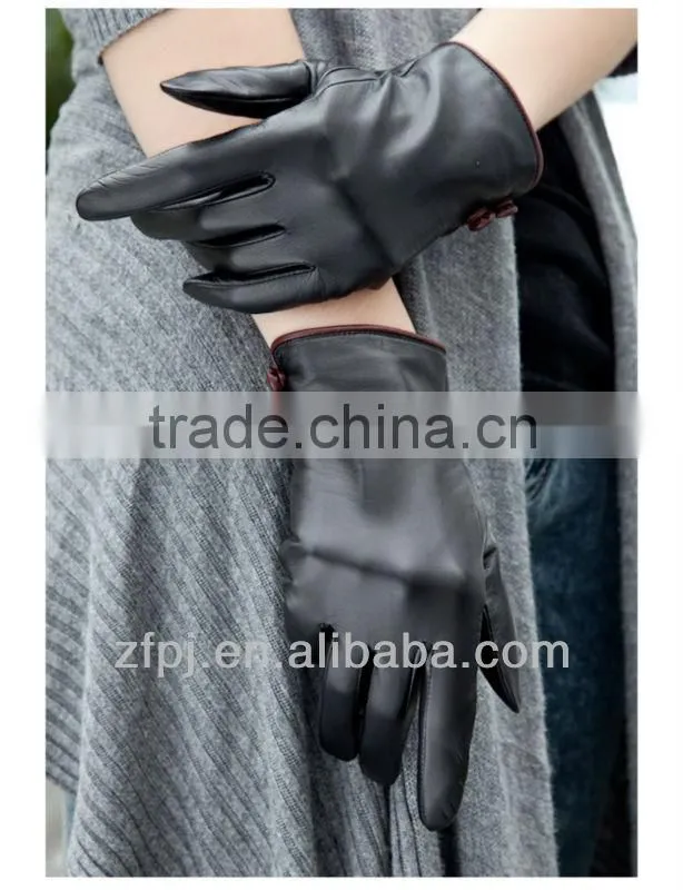 buff fashion sheepskin leather glove