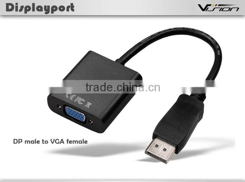 2016 new arrival display port to vga adapter