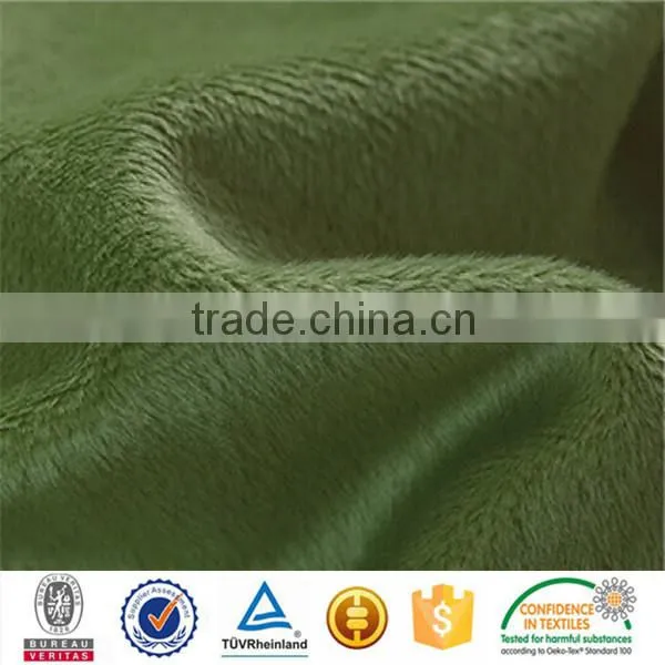 polyester ultra minkee home textile baby blanket fabric