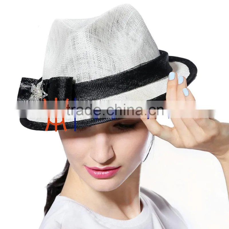 New Hat Accessories Sinamay Lady Hat Wholesale China