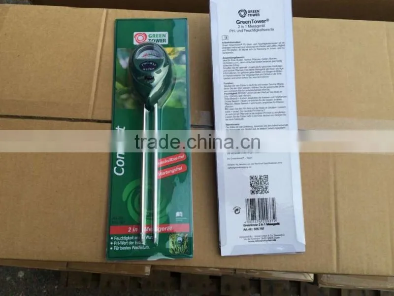 3 in1 Soil Garden Green Handle Probe Soil PH Moisture and Light Tester Meter