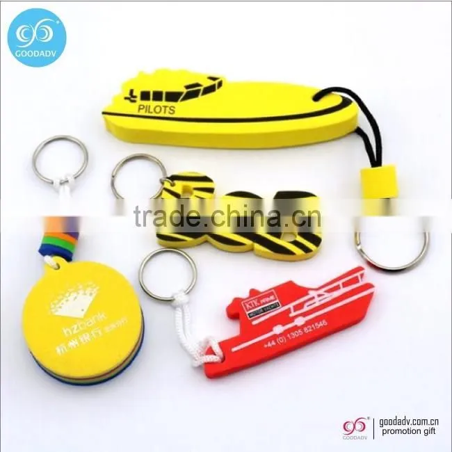 Cheap &hot selling promotional gifts floating EVA key ring