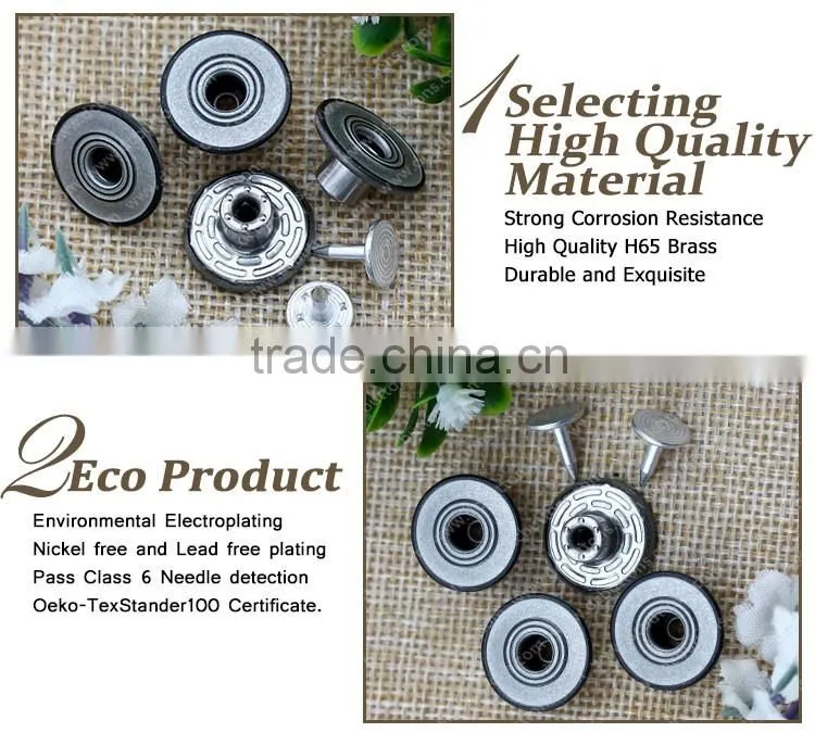 17 MM Single Pin Colored Button with Shirts Button Engraved Logo