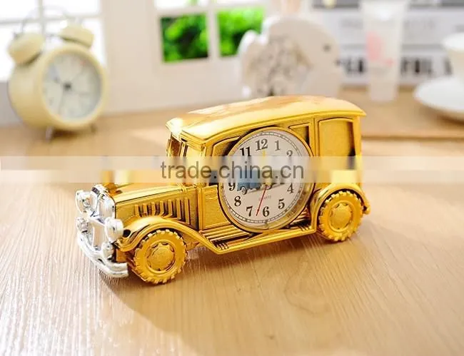 Classic car alarm digital pointer plastic table clock