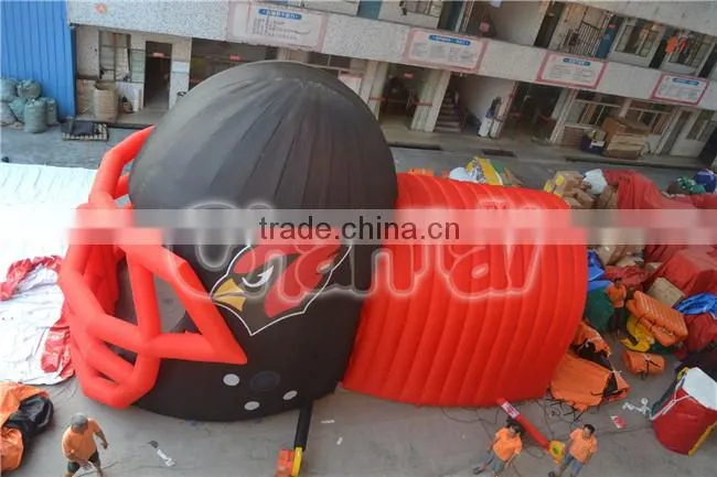 hot sale inflatable helmet tunnel, inflatable soccer tunnel, advertising inflatable helmet tunnel