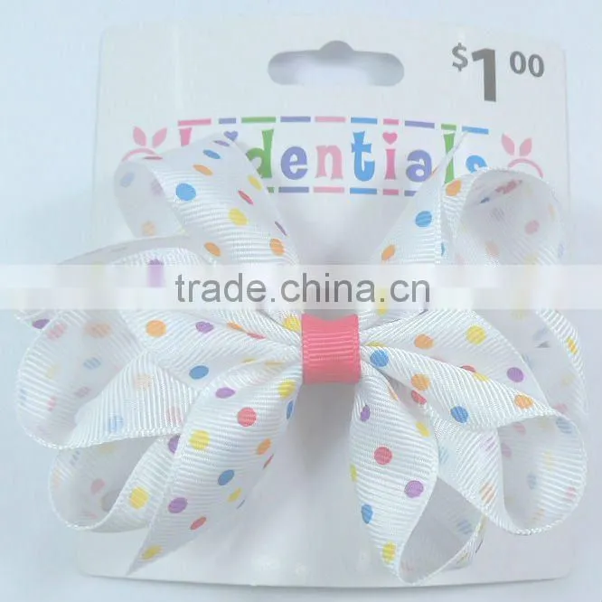 Dot Ribbon Hairclip MY20111221-14