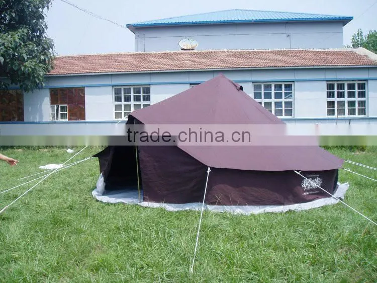 steel Pole Material and Canvas Fabric family tent