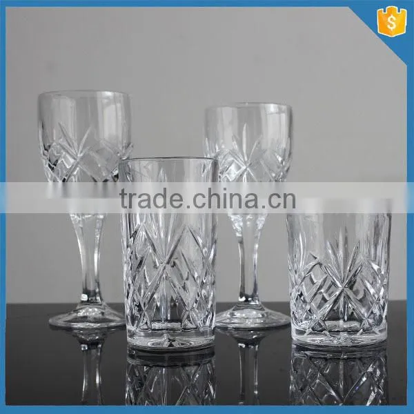 hand pressed long stem crystal clear home goods cheap wine glasses wholesale