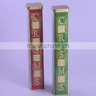 fashion square gift packaging tin box