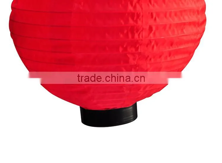 Lantern-shape red led garden light