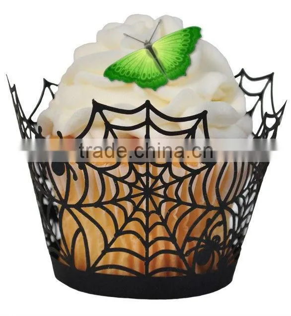black and white cupcake decoration wrapper made in Guangzhou jiawang factory