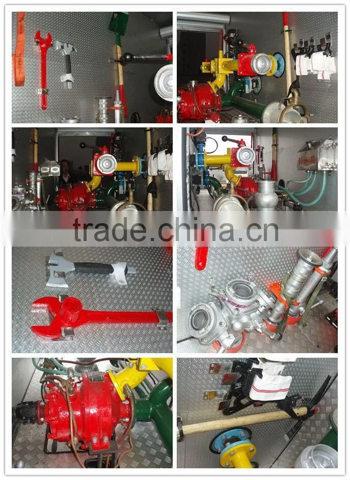 Double cab fire fighting truck for sale