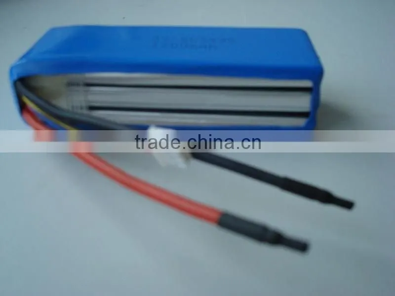 Rechargeable High Rate RC LiFePO4 Battery Pack with Cable and Plug 5C/10C/20C/30/40C/50C