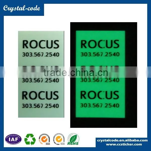 26 letters various shapes noctilucent glow in the dark sticker