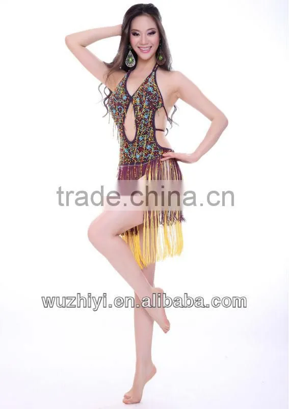 Latin Ballroom Dance Dress Free Size Belly Dance Costumes