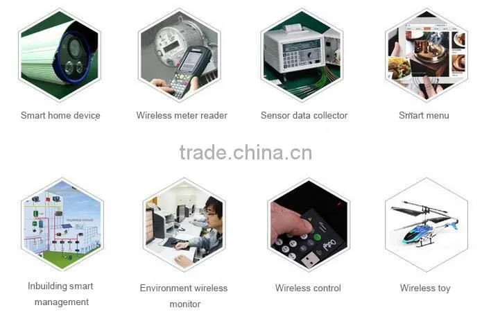 6+ channel wireless module, 2.4G auto hopping frequency, Internet of Things