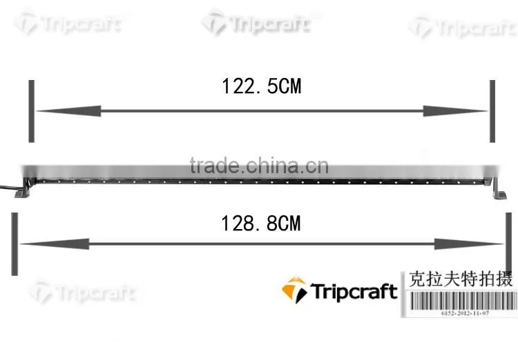 Black aluminum housing Led light bar Super bright offroad 260w LED LIGHT BAR LED WORK LIGHT BAR jeep wrangler