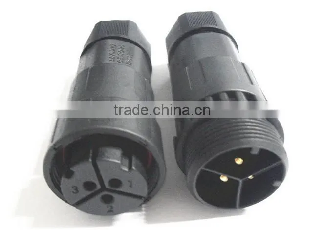 35A LLT 3 poles M29 solderless screw terminal waterproof connector power connector