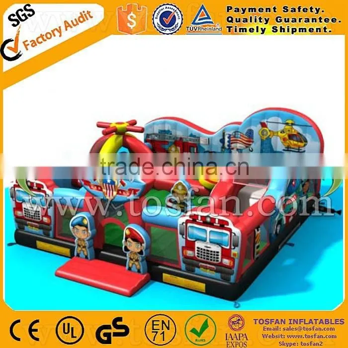inflatable rescue theme combo,rescue amusement equipments A3084