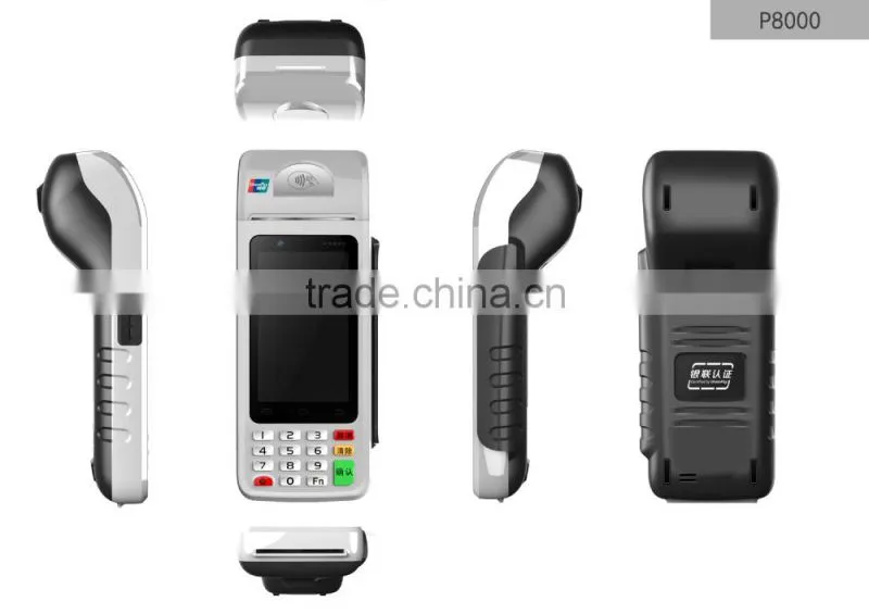 Android Mobile POS Terminal with Receipt Printer,GPRS,GPS,WIFI,Bluetooth,MSR,RFID