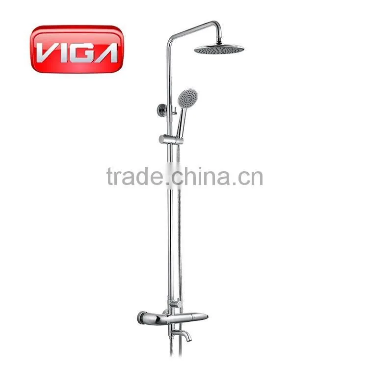 VIGA Emily shower mixer single lever brass body chrome toilet shower faucet