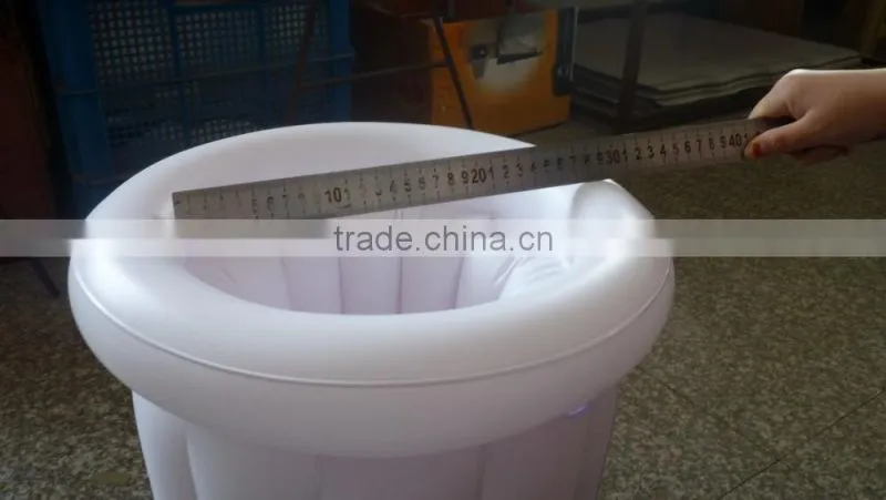 EN71 approved PVC inflatable cheap beer cooler/air cooler without water/plastic basket