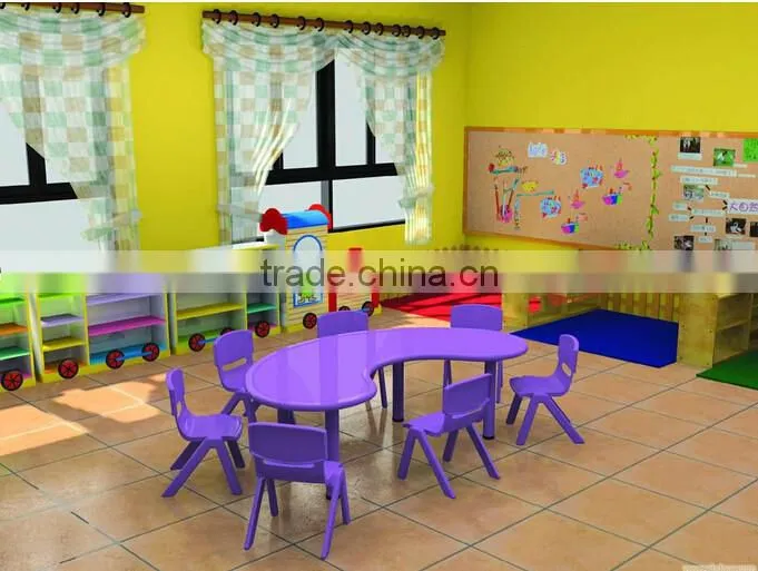 hot sale study table and study chairs for kindergarden