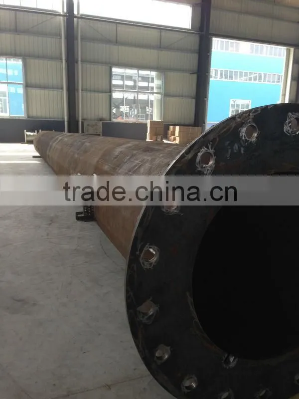 Steel galvanized microwave communications pole
