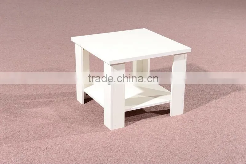 HC-M041 small white office wooden tea table chinese end table