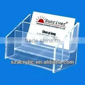 office acrylic name card container business card box