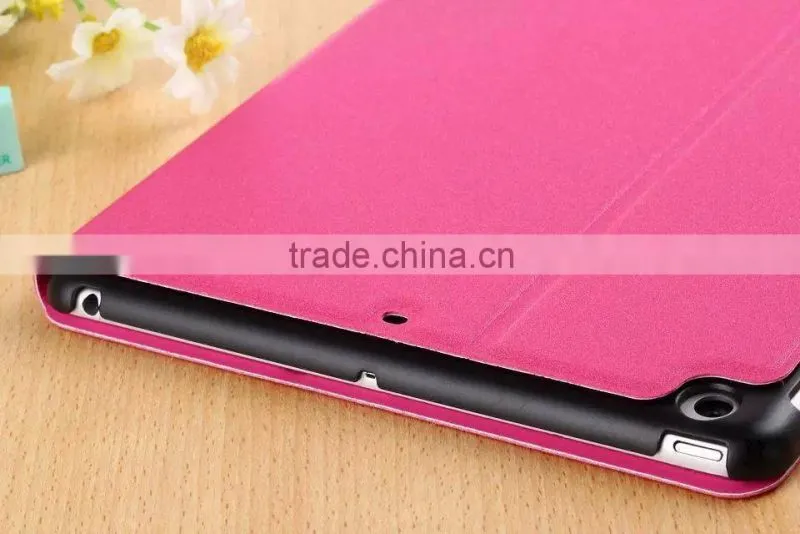 cheap full body pu leather case for iPad 5 case with sleep function and holder