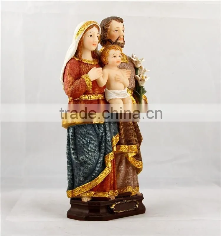 catholic religious holy family statues