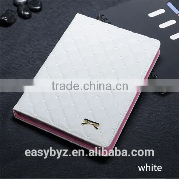 Rhombic cordate bow case for ipad,for ipad case,leather for ipad case