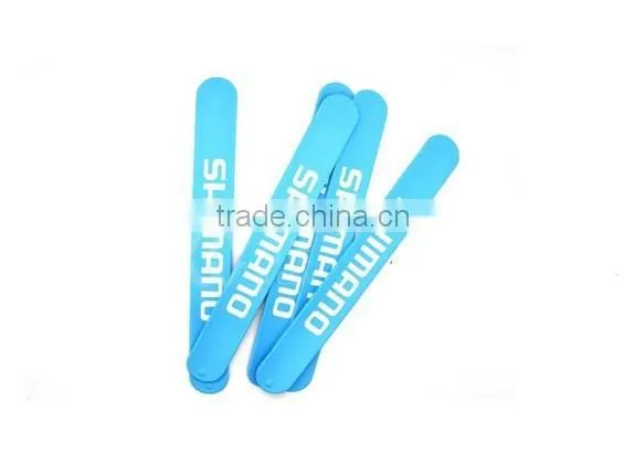 New Design Custom Mens Long Silicone Slap Bracelets Manufacture Price Wholesale