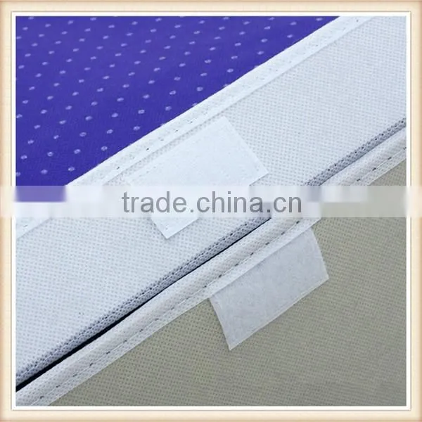 Cute smile face non woven fabric foldable storage box