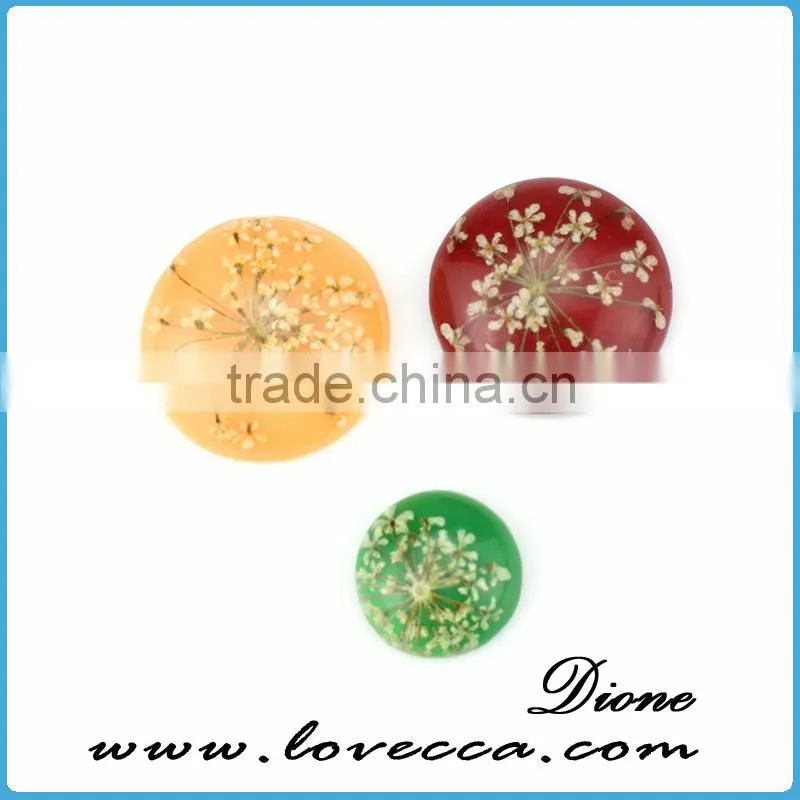Resin cabochons jewelry dried flowers preserved flowers, pressed leaf resin cabochons, preserved flowers resin cabochon