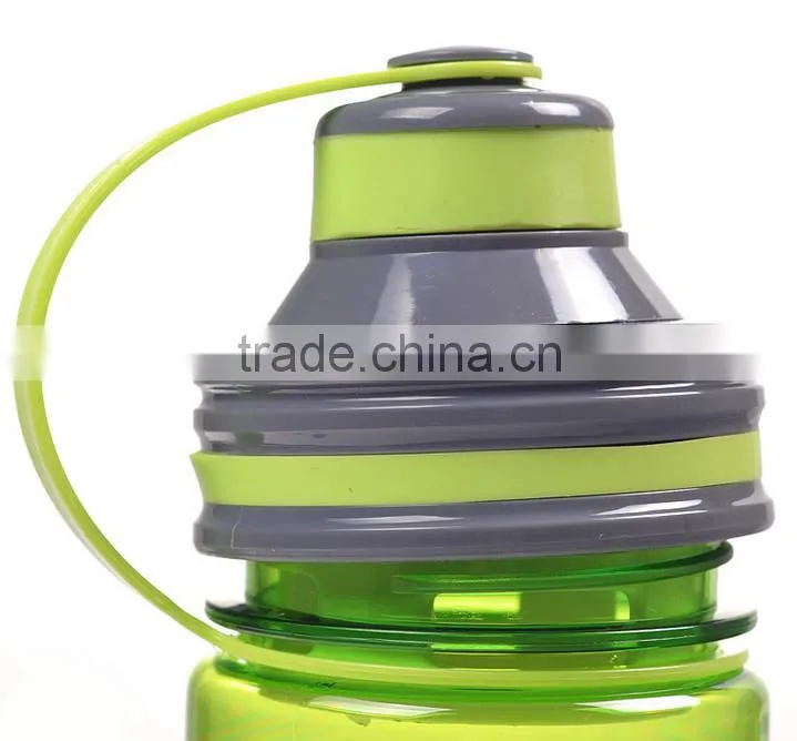 Customized Collapsible Silicone Powerade Sports Drink Water Bottle