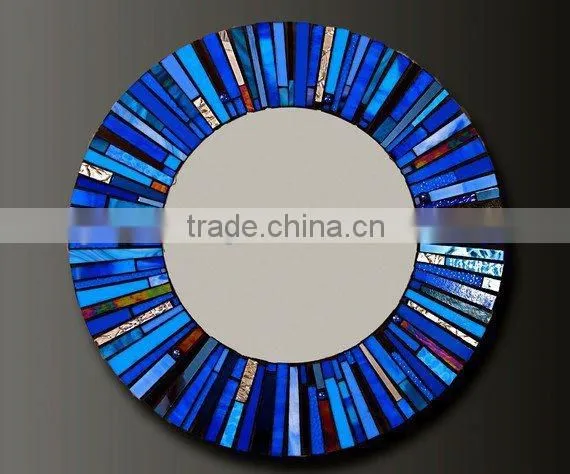 Mirror glass wholesale with mosaic and wooden almirah designs with mirror